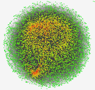 Gene expression network map