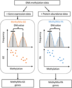 Workflow for MethylMix-GE and MethylMix-PA.